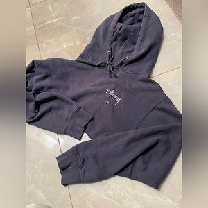 Stussy Black Hoodie Sweatshirt